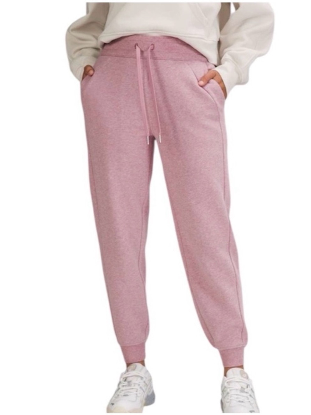Lululemon Pink Scuba Jogger Pants 7/8 length size 8 Medium